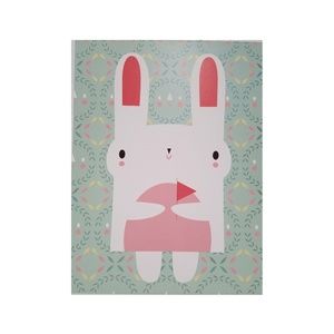 Children's Wall Art Print Lady Bun Bun 11X14"